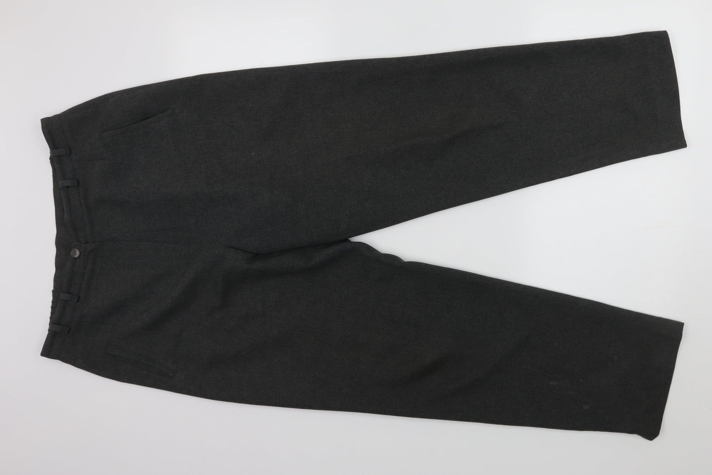 Womens UK Size 14 Bonmarché Regular Fit Dress Pants Grey Trousers