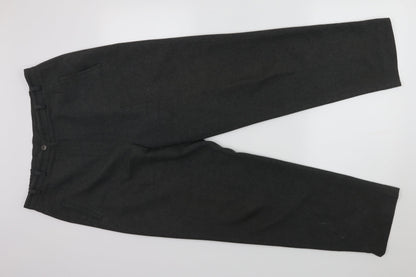 Womens UK Size 14 Bonmarché Regular Fit Dress Pants Grey Trousers