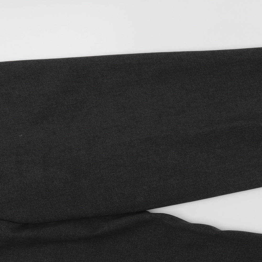 Womens UK Size 14 Bonmarché Regular Fit Dress Pants Grey Trousers