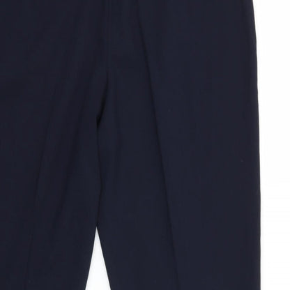 Womens UK Size 14 NEXT Regular Fit Dress Pants Blue Trousers