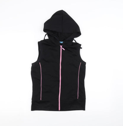 DNMSports Girls Black   Full Zip Hoodie Size M