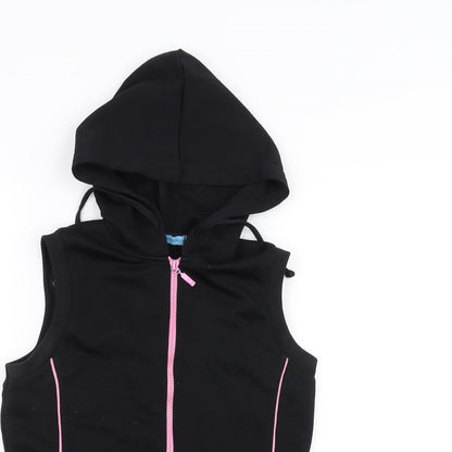 DNMSports Girls Black   Full Zip Hoodie Size M