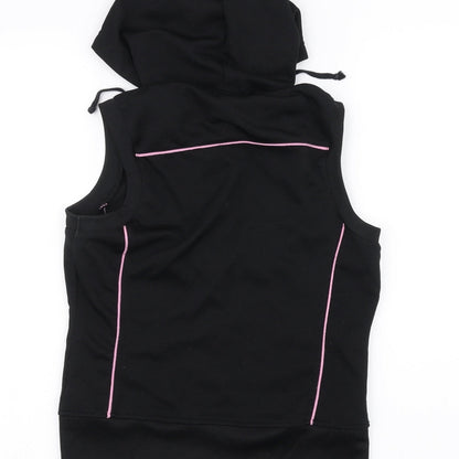 DNMSports Girls Black   Full Zip Hoodie Size M