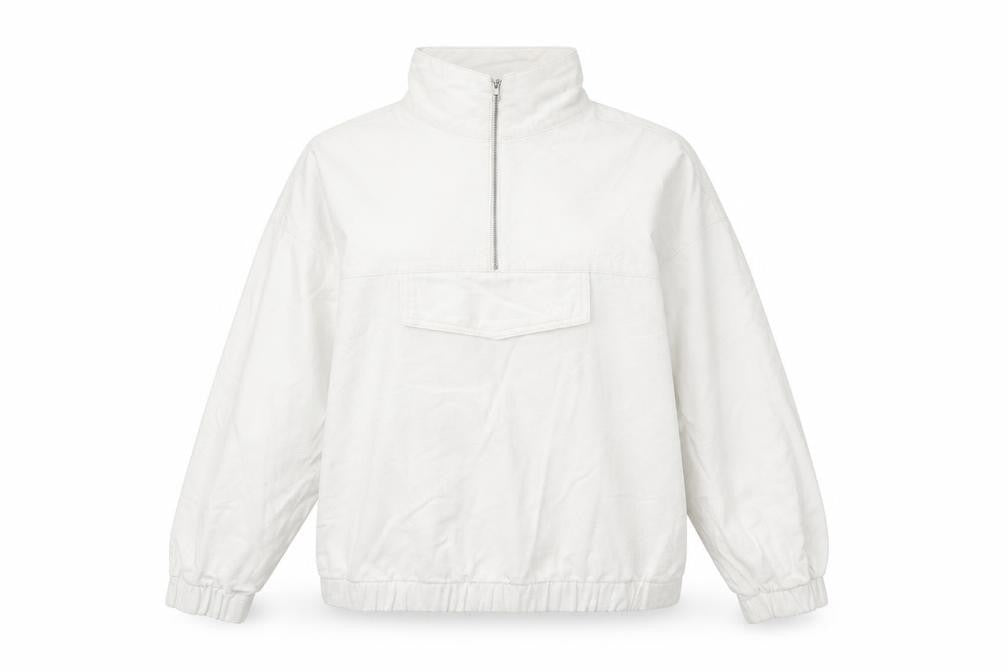 Womens UK Size 8 Boohoo White Overcoat