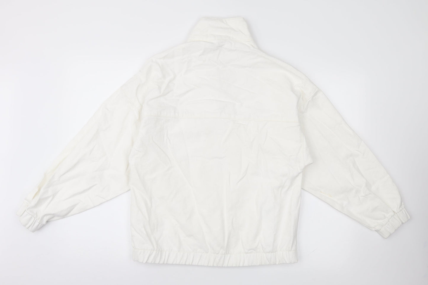 Boohoo Womens White   Overcoat Jacket Size 8