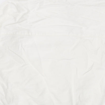 Boohoo Womens White   Overcoat Jacket Size 8