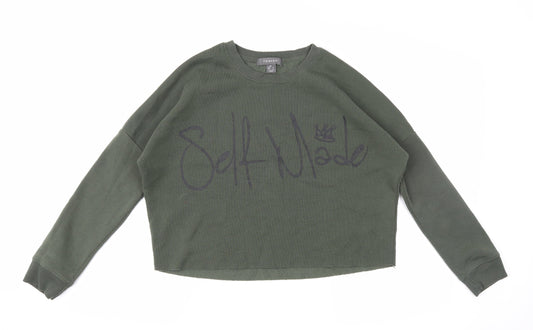 Primark Womens Green   Pullover Jumper Size 4