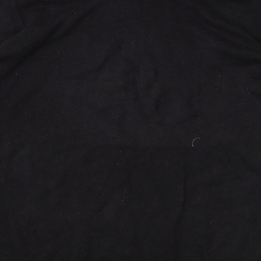 Preworn Mens Black   Henley Jumper Size L