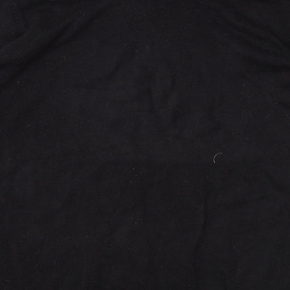 Preworn Mens Black   Henley Jumper Size L