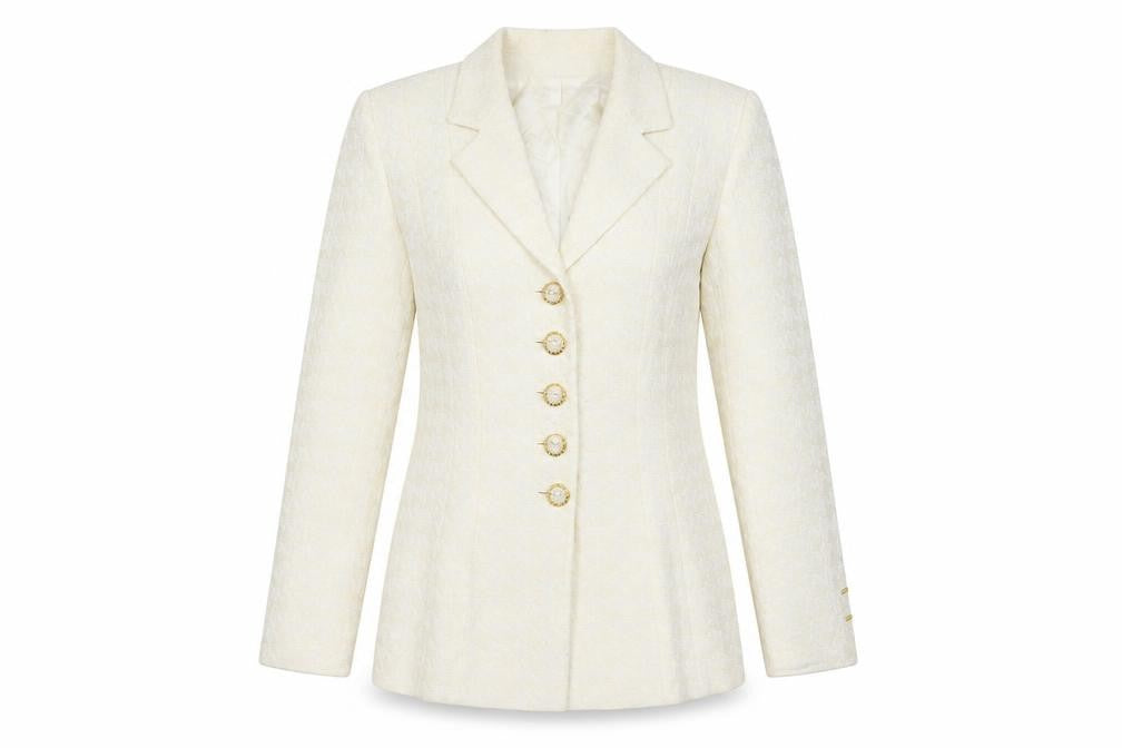 Womens UK Size 38 Preworn White Jacket