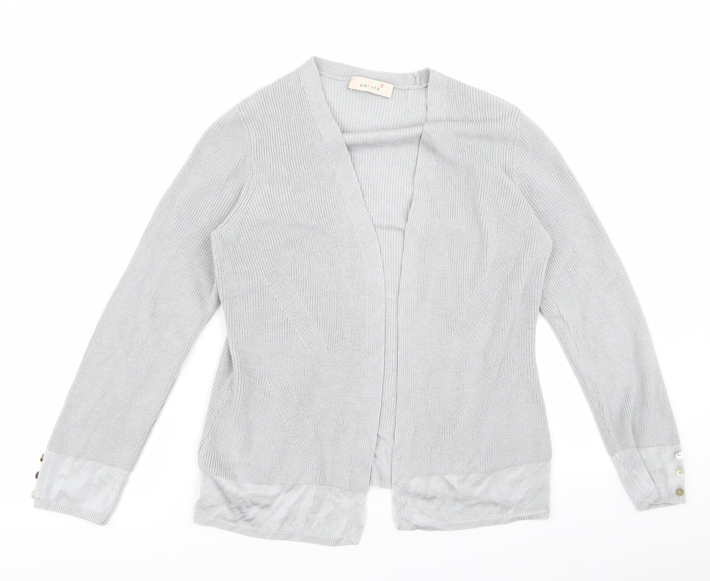 paruna Womens Grey   Cardigan Jumper Size 12