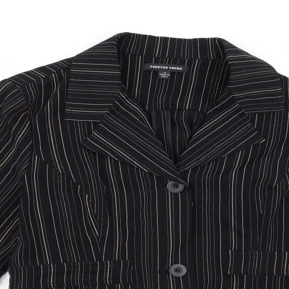 Womens UK Size 14 Preworn Black Jacket
