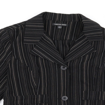 Womens UK Size 14 Preworn Black Jacket