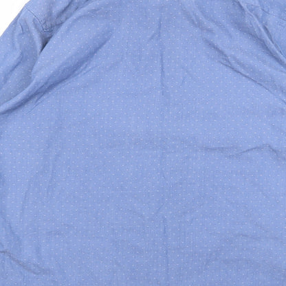 George Mens Blue    Button-Up Size L