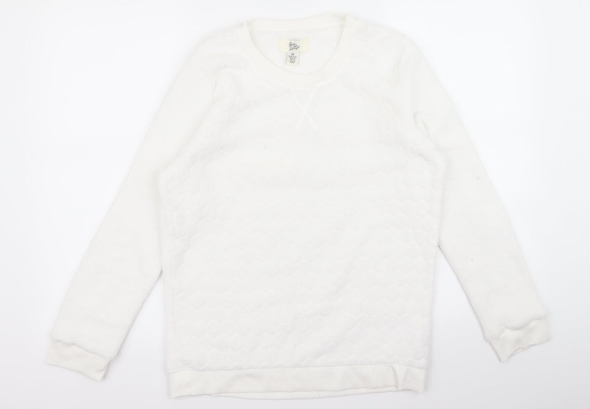 Preworn Womens White   Pullover Jumper Size 10