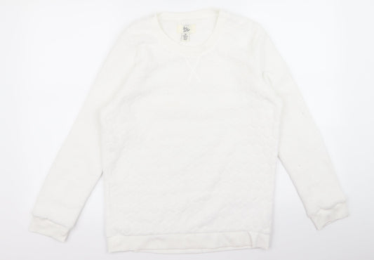 Preworn Womens White   Pullover Jumper Size 10