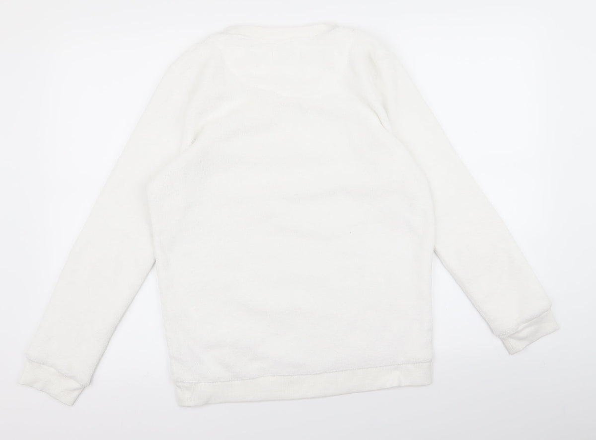 Preworn Womens White   Pullover Jumper Size 10