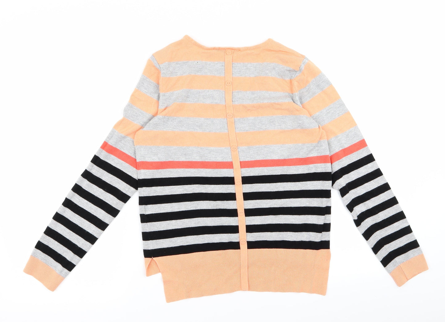 fransa Womens Multicoloured Striped  Cardigan Jumper Size S