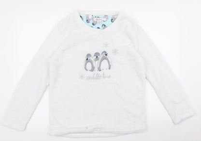 Preworn Womens White   Pullover Jumper Size S  - cuddle master