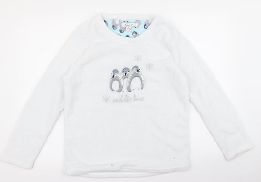 Preworn Womens White   Pullover Jumper Size S  - cuddle master