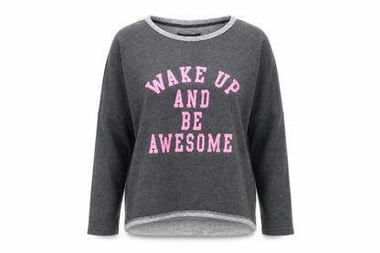 boux Womens Grey   Pullover Jumper Size 8  - wake up and be awesome