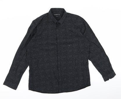Womens UK Size 14 priamrk Black Basic Button-Up