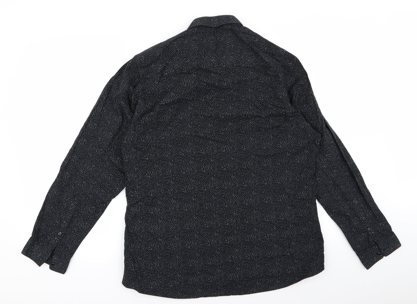 Womens UK Size 14 priamrk Black Basic Button-Up