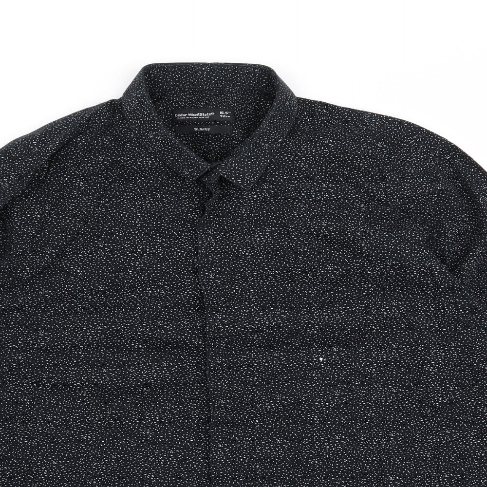 Womens UK Size 14 priamrk Black Basic Button-Up