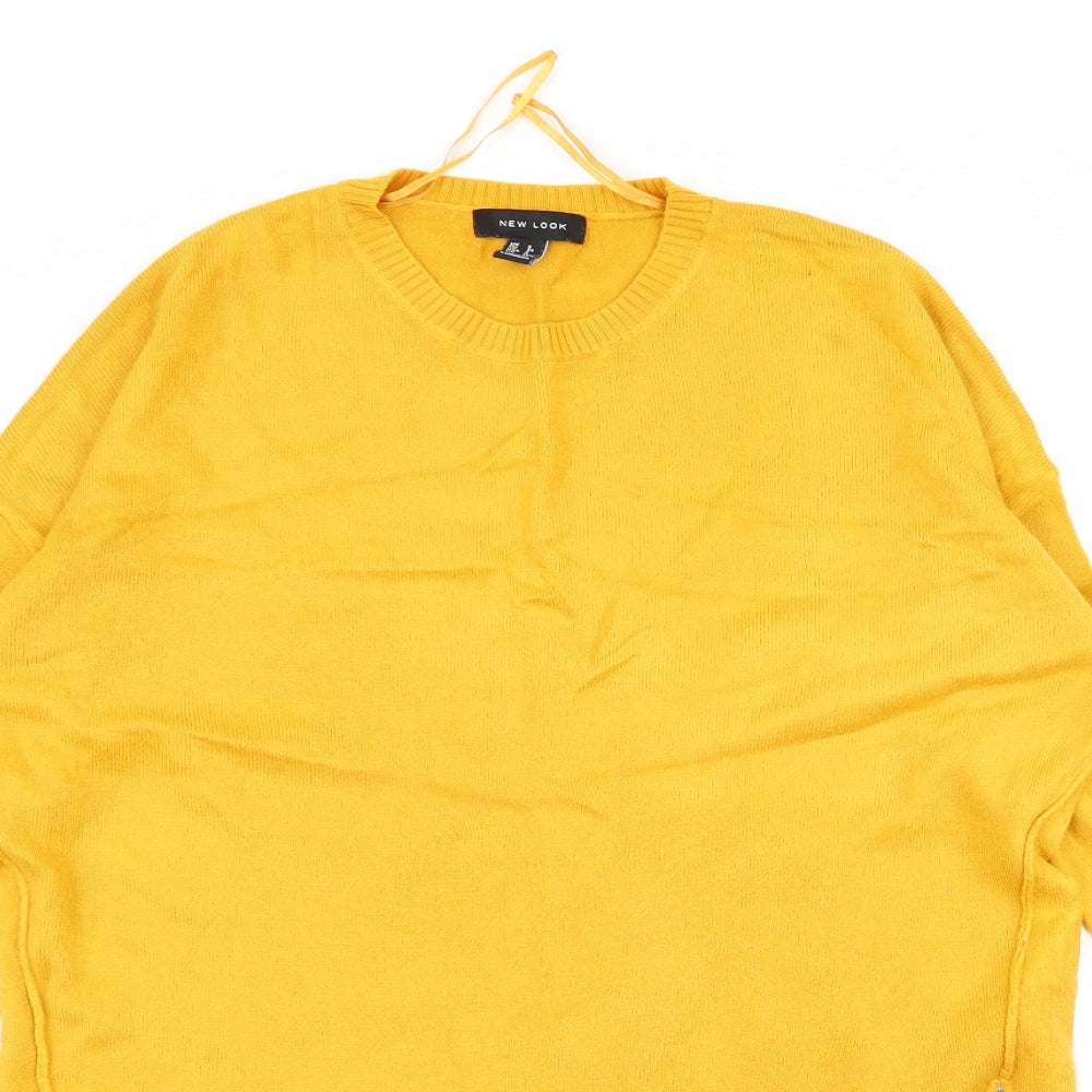 New Look Womens Yellow   Cardigan Jumper Size 6