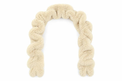 Front view of Preworn unisex beige shawl/wrap