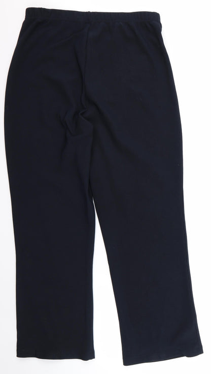 Womens UK Size 42 Preworn Regular Fit  Blue Trousers