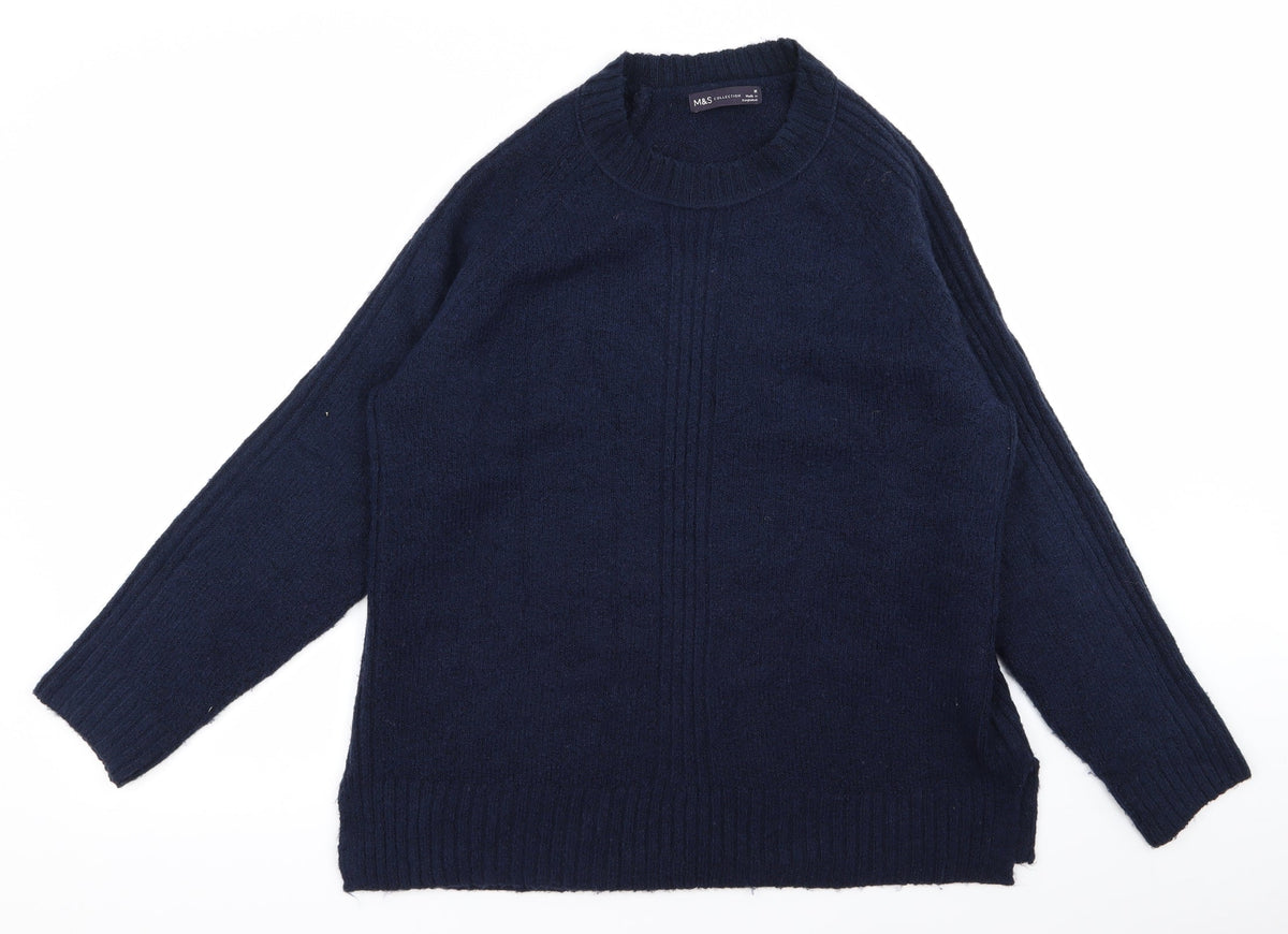 Marks & Spencer Womens Blue   Pullover Jumper Size M