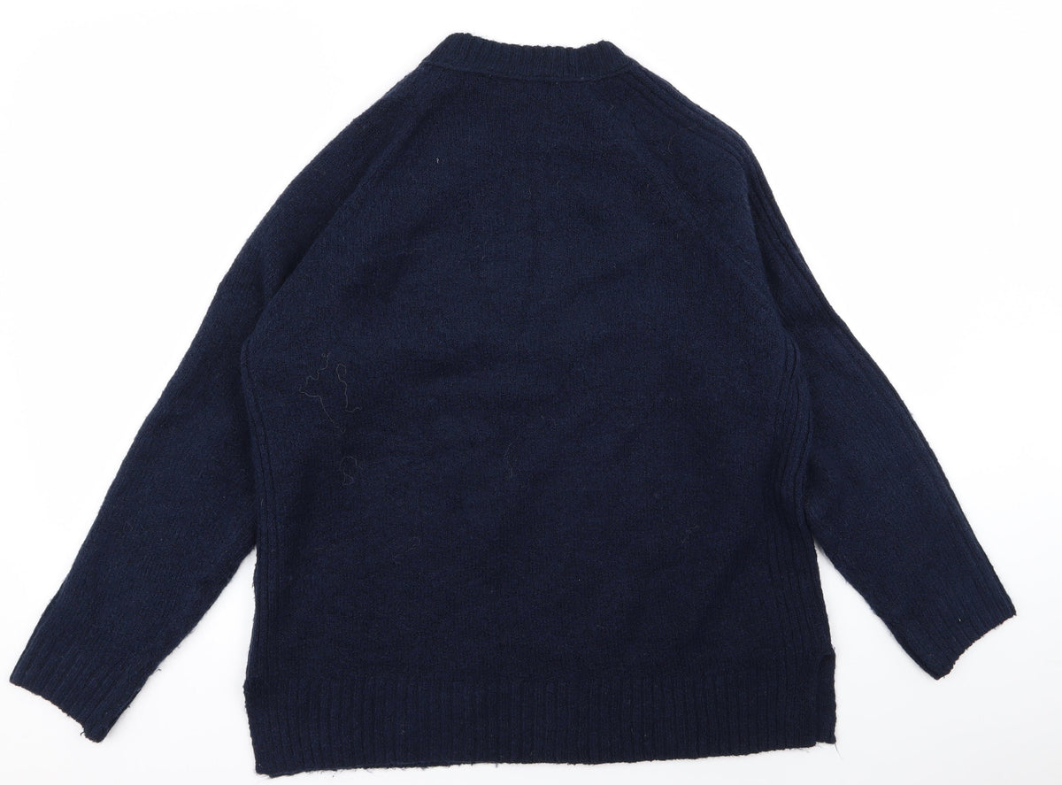 Marks & Spencer Womens Blue   Pullover Jumper Size M