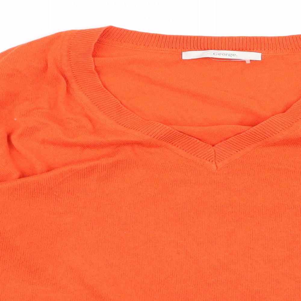 George Womens Orange   Pullover Jumper Size 14