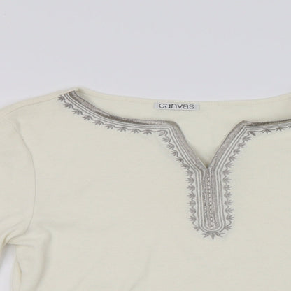 Canvas Womens Beige   Pullover Jumper Size 12