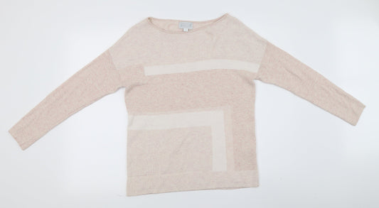 Principles Womens Pink Striped  Pullover Jumper Size 10