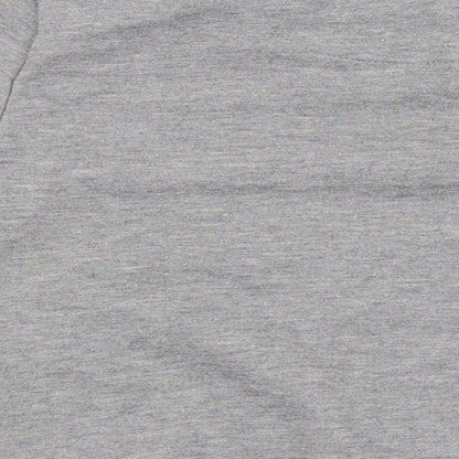 Primark Boys Grey   Henley Jumper Size 6-7 Years  - Writing on top