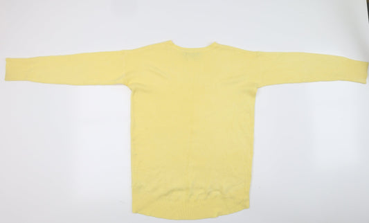 Primark Womens Yellow   Henley Jumper Size 10