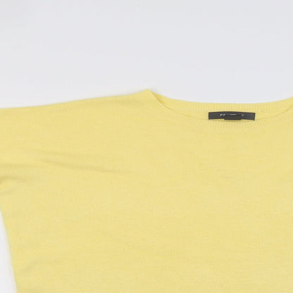 Primark Womens Yellow   Henley Jumper Size 10