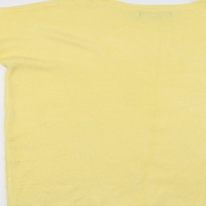 Primark Womens Yellow   Henley Jumper Size 10