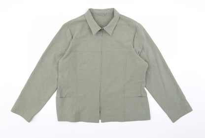 Bella Pasini Womens Green   Jacket  Size 18