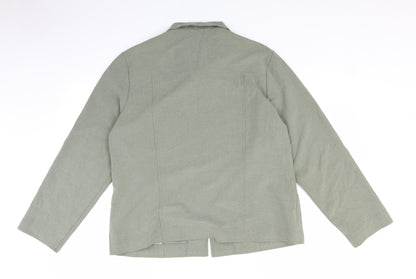 Bella Pasini Womens Green   Jacket  Size 18