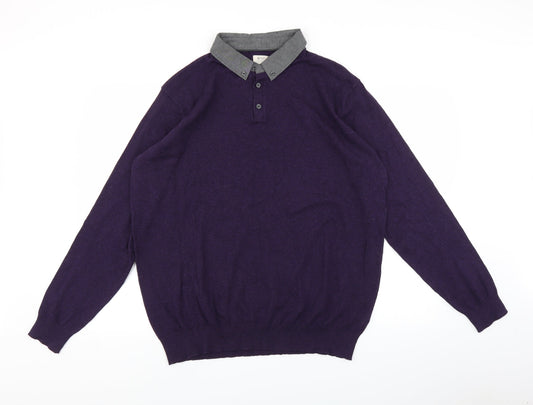 ACW85 Mens Purple    Polo Size XL