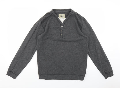 Easy Mens Grey   Pullover Jumper Size M