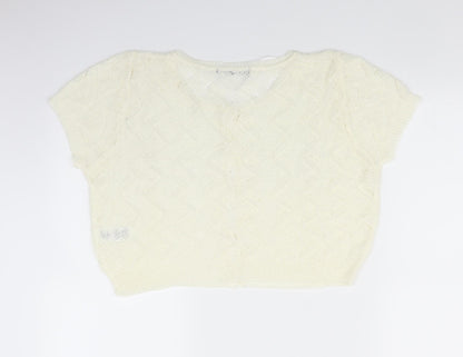 Atmosphere Womens White   Cardigan Jumper Size 14