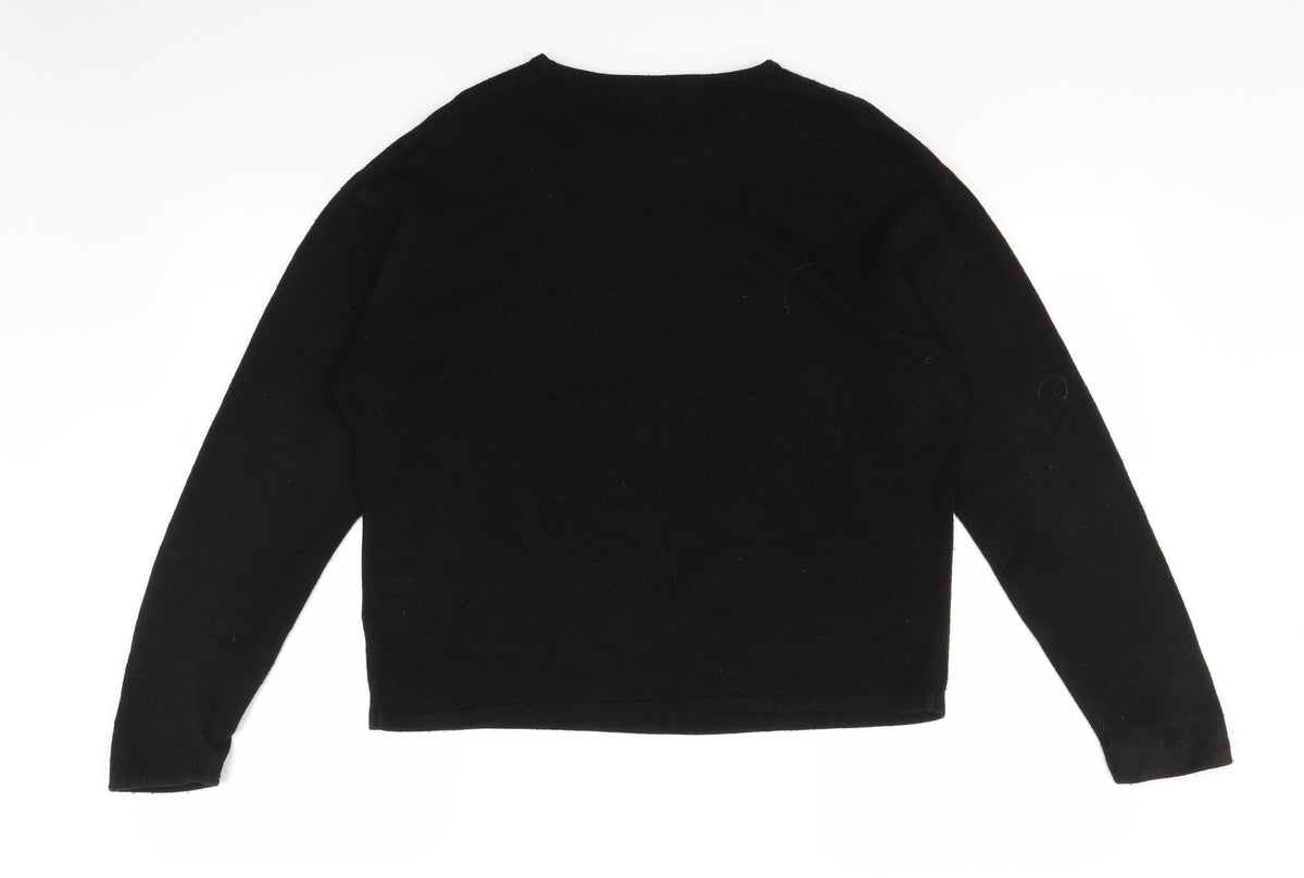 Back view of Akal women’s black jumper, size M