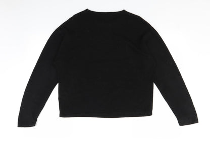 Back view of Akal women’s black jumper, size M