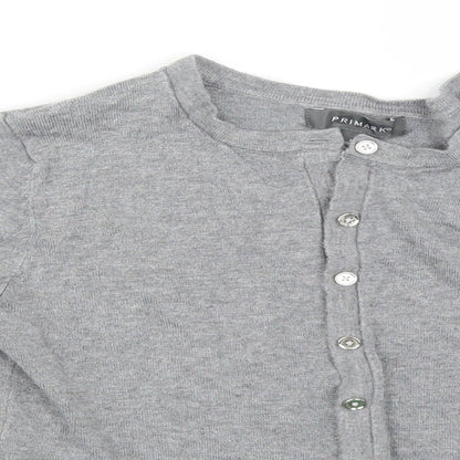 Primark Womens Grey   Cardigan Jumper Size XS