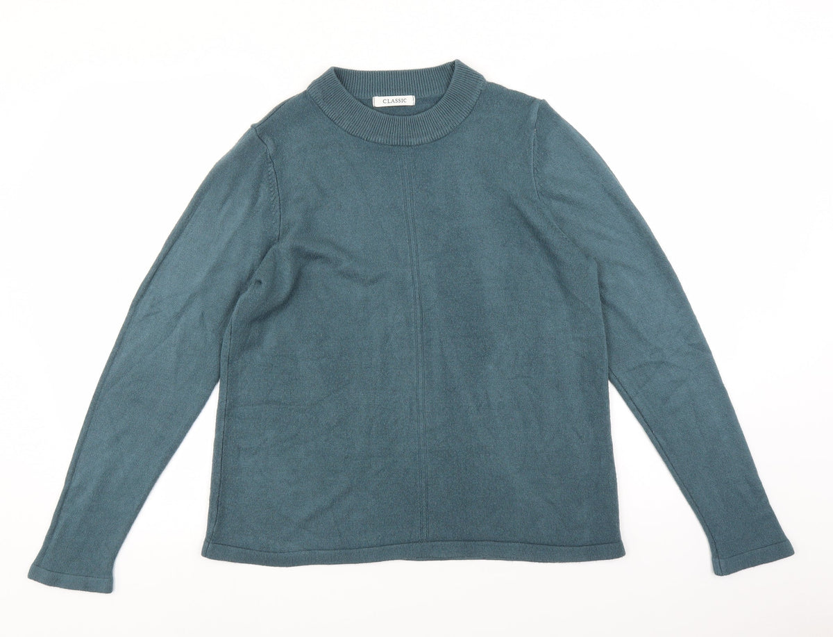 Marks & Spencer Womens Blue   Pullover Jumper Size 14