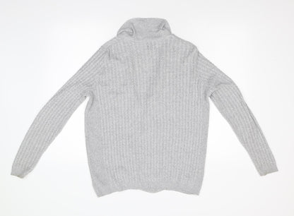 River Island Womens Grey  Knit Cardigan Jumper Size M
